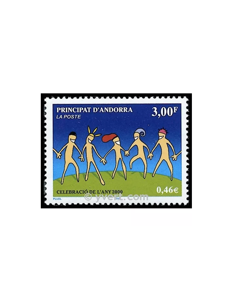 n° 525 - Timbre Andorre Poste