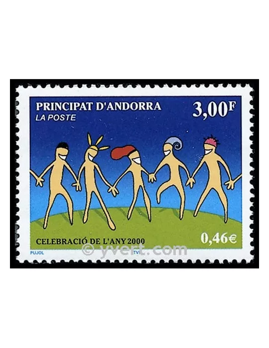 n° 525 - Timbre Andorre Poste