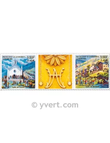 n° 531/532 - Timbre Andorre Poste