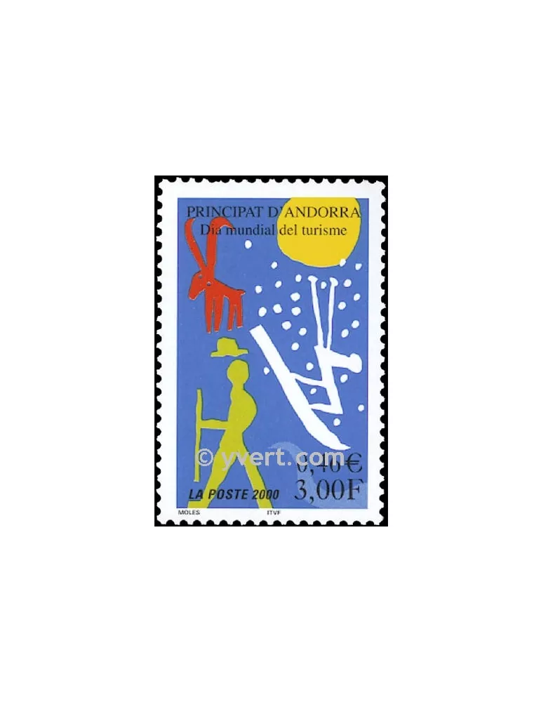 n° 535 - Timbre Andorre Poste