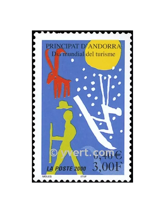 n° 535 - Timbre Andorre Poste