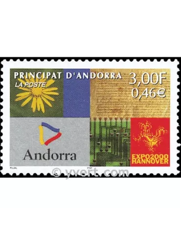 n° 536 - Timbre Andorre Poste