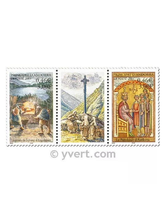 n° 543/544 - Timbre Andorre Poste