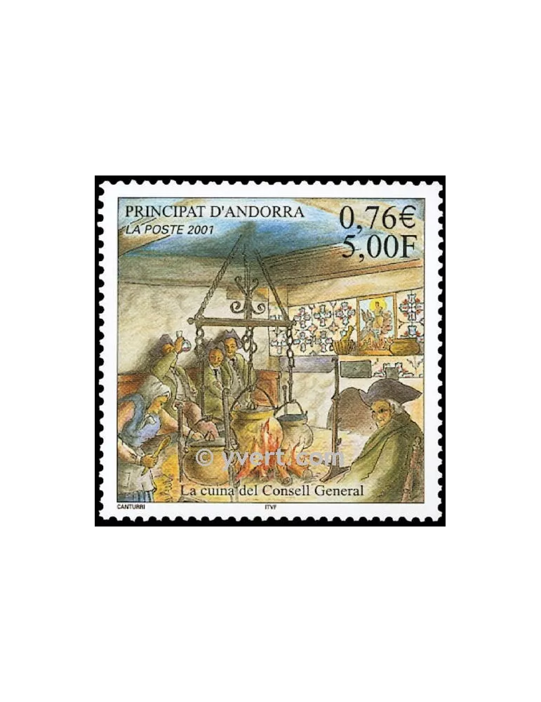 n° 551 - Timbre Andorre Poste