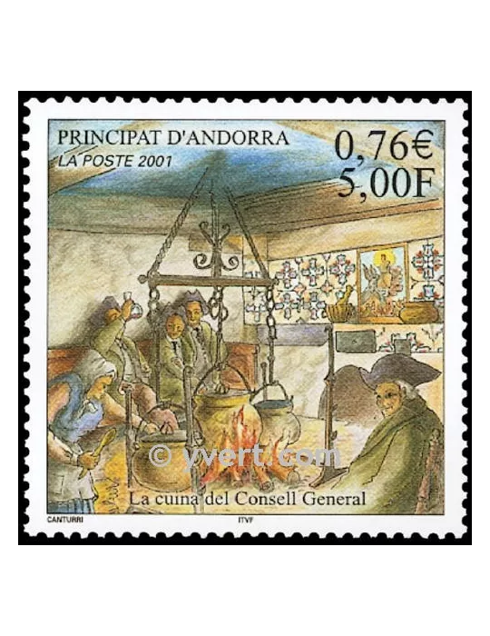 n° 551 - Timbre Andorre Poste