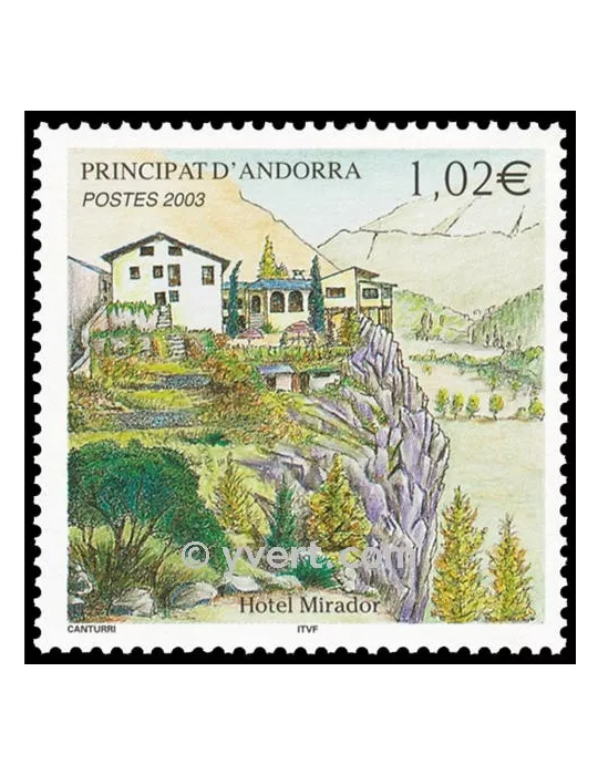 n° 579 - Timbre Andorre Poste