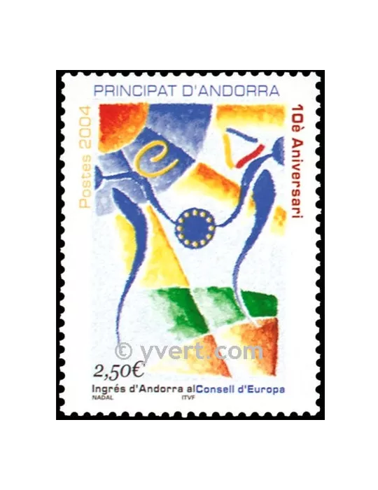 n° 602 - Timbre Andorre Poste