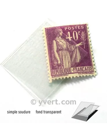 Pochettes simple soudure - Lxh:20x26mm (Fond transparent) 2