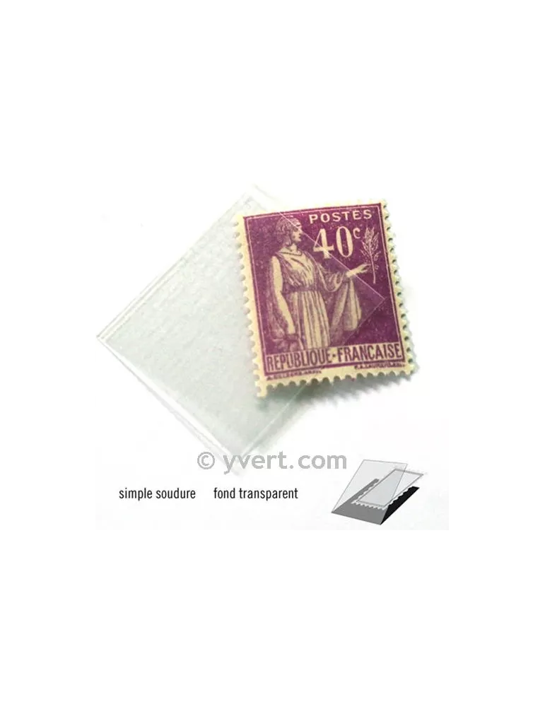 Pochettes simple soudure - Lxh:20x26mm (Fond transparent)