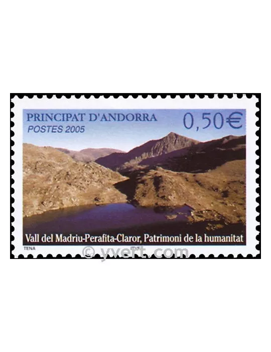 n° 605 - Timbre Andorre Poste