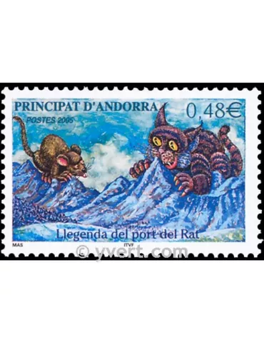 n° 606 - Timbre Andorre Poste