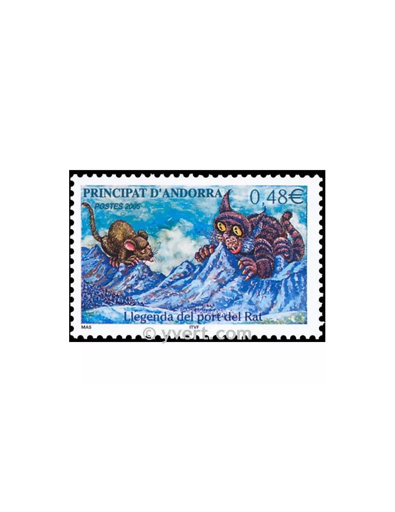 n° 606 - Timbre Andorre Poste