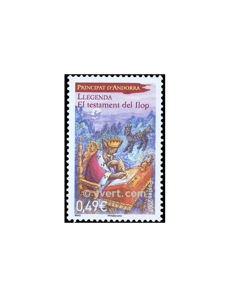 n° 636 - Timbre Andorre Poste