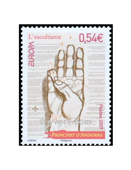 n° 640 - Timbre Andorre Poste