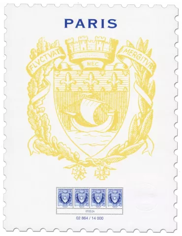 France : Affiche Armoiries de la ville de Paris (n° 5790A)