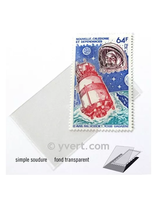 Pochettes simple soudure - Lxh:32x53mm (Fond transparent)