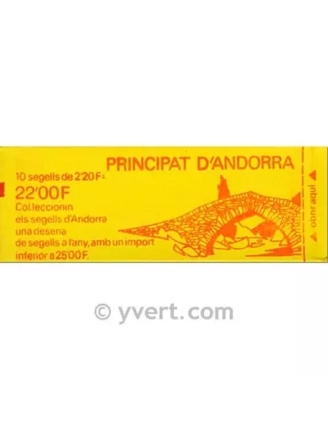 n° 2 - Timbre Andorre Carnets
