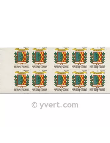 n° 9 - Timbre Andorre Carnets