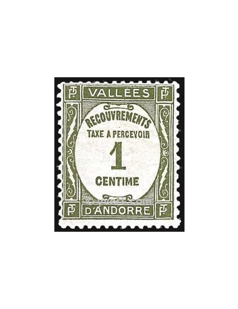 n° 16 - Timbre Andorre Taxe