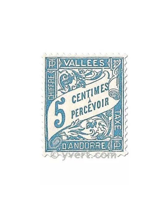 n° 17/20 - Timbre Andorre Taxe