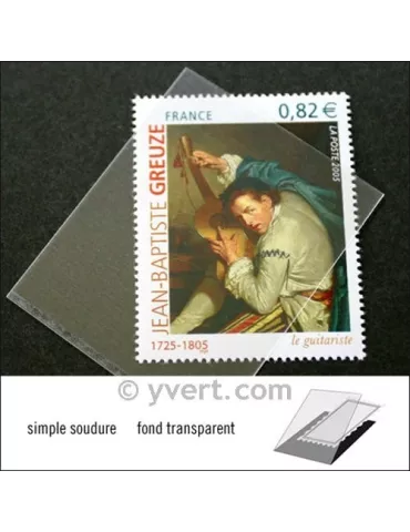 Pochettes simple soudure - Lxh:41x53mm (Fond transparent) 2