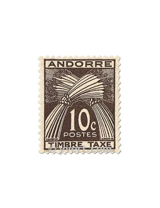 n° 32/41 - Timbre Andorre Taxe