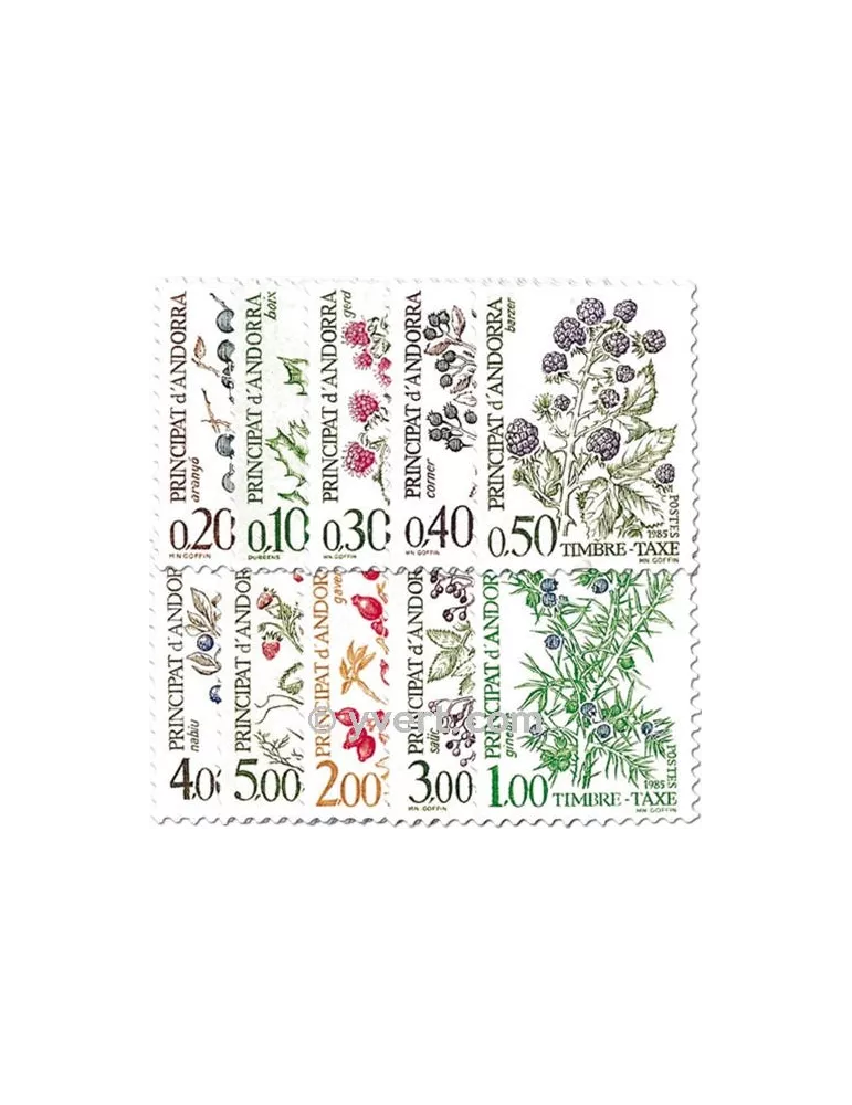 n° 53/62 - Timbre Andorre Taxe