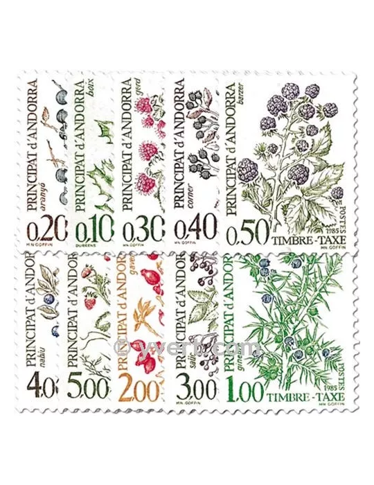 n° 53/62 - Timbre Andorre Taxe