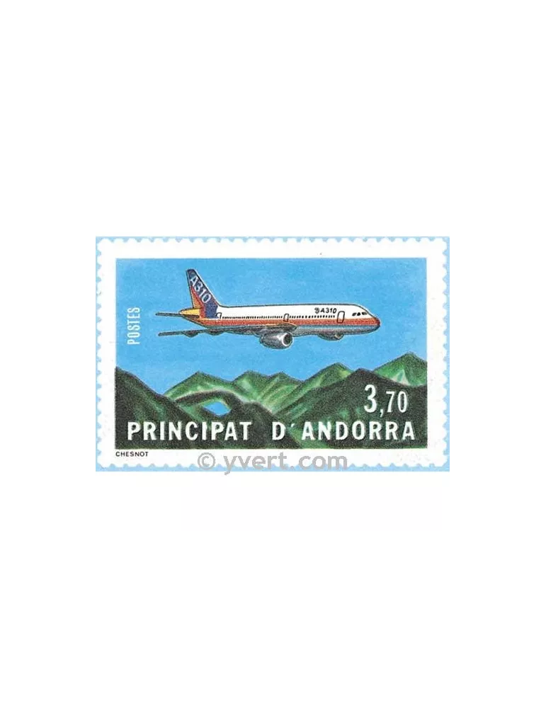 n° 1 - Timbre Andorre Aérogramme