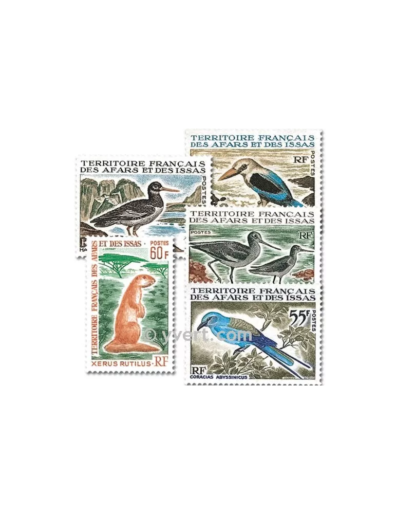 n° 329/333 - Timbre Afars et Issas Poste