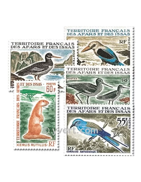 n° 329/333 - Timbre Afars et Issas Poste