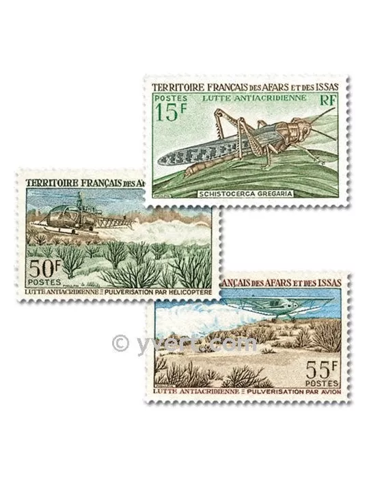 n° 351/353 - Timbre Afars et Issas Poste