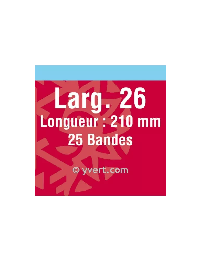Bandes simple soudure - 26mm (Fond noir)