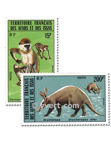 n° 408/409 - Timbre Afars et Issas Poste