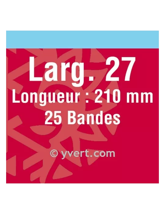 Bandes simple soudure - 27mm (Fond noir)