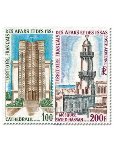 n° 61/62 - Timbre Afars et Issas Poste aérienne