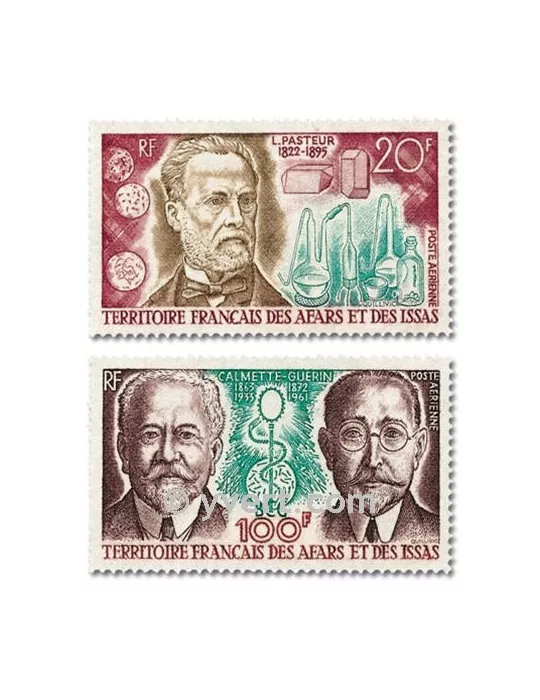 n° 76/77 - Timbre Afars et Issas Poste aérienne