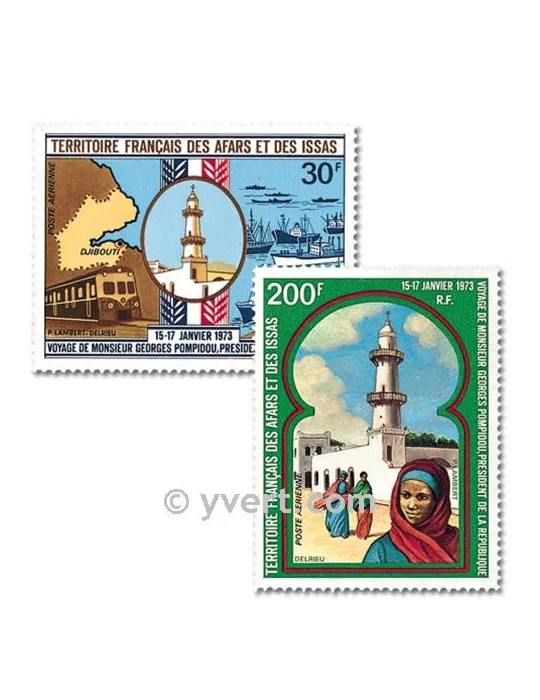 n° 78/79 - Timbre Afars et Issas Poste aérienne