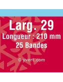 Bandes simple soudure - 29mm (Fond noir)