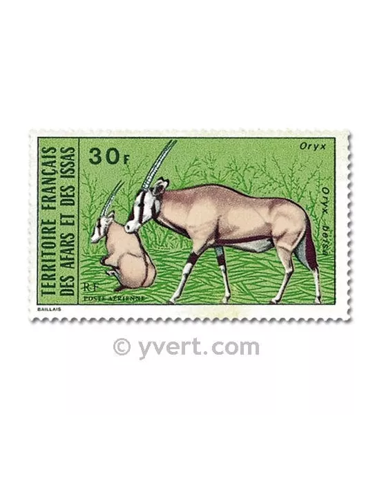 n° 80/82 - Timbre Afars et Issas Poste aérienne