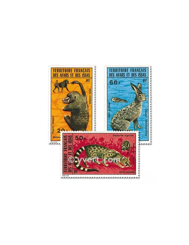 n° 94/96 - Timbre Afars et Issas Poste aérienne