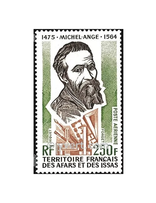 n° 106 - Timbre Afars et Issas Poste aérienne