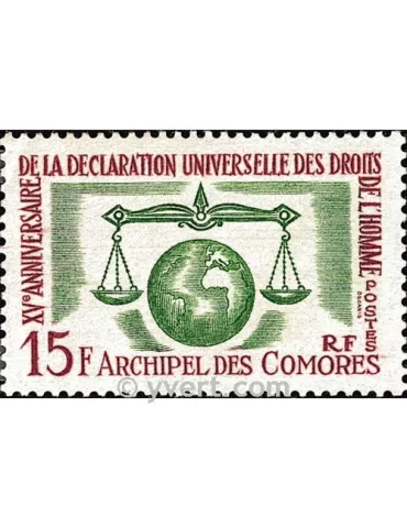 n° 28 - Timbre Comores Poste