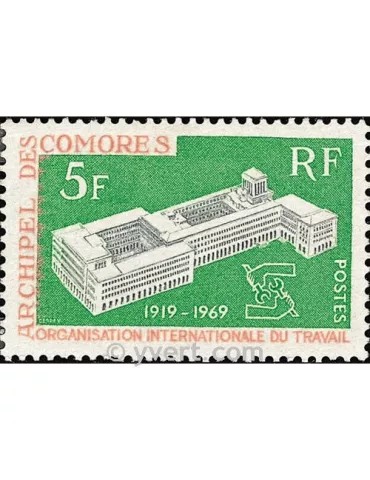 n° 55 - Timbre Comores Poste