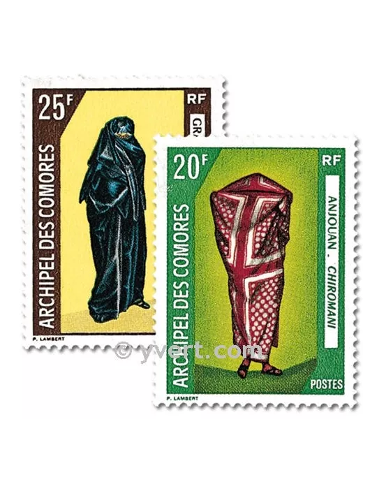 n° 58/59 - Timbre Comores Poste
