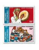 n° 104A/104B - Timbre Comores Poste