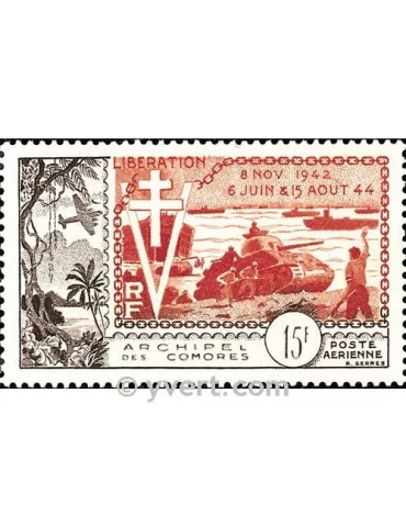 n° 4 - Timbre Comores Poste aérienne