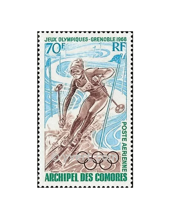 n° 22 - Timbre Comores Poste aérienne