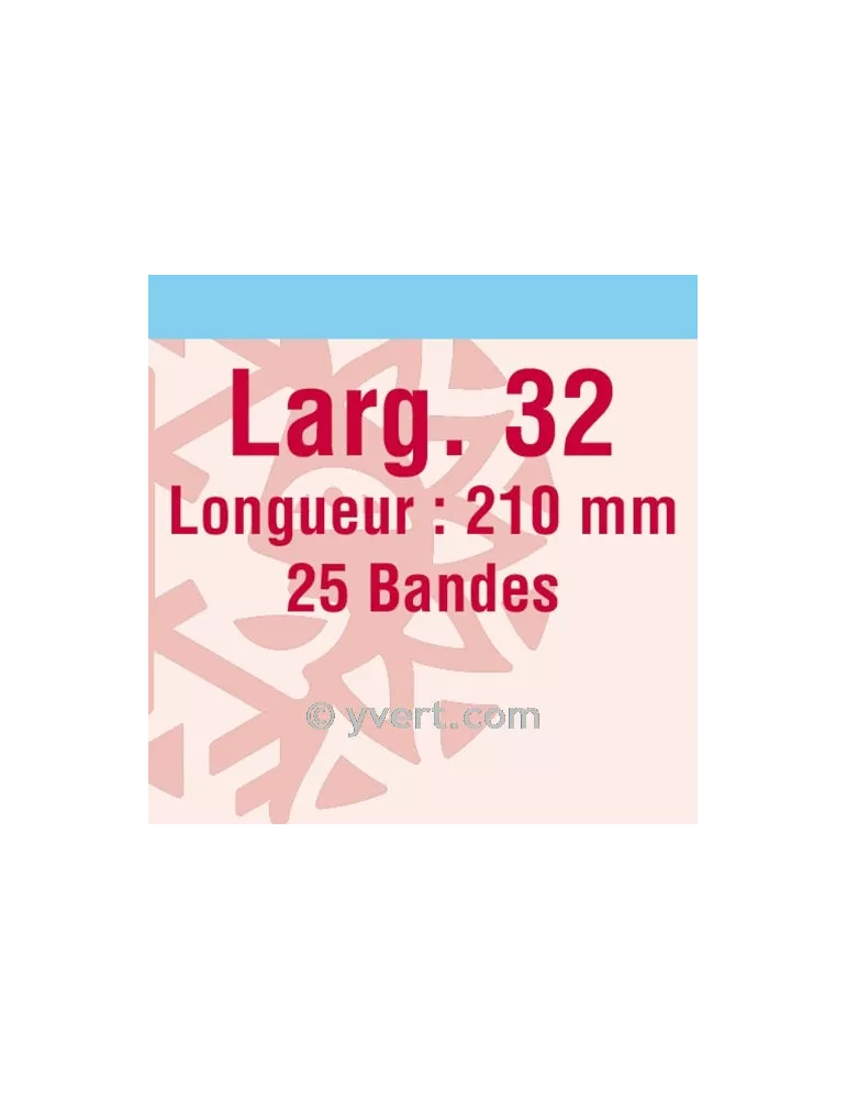 Bandes simple soudure - 32mm (Fond transparent)