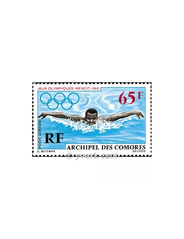 n° 25 - Timbre Comores Poste aérienne